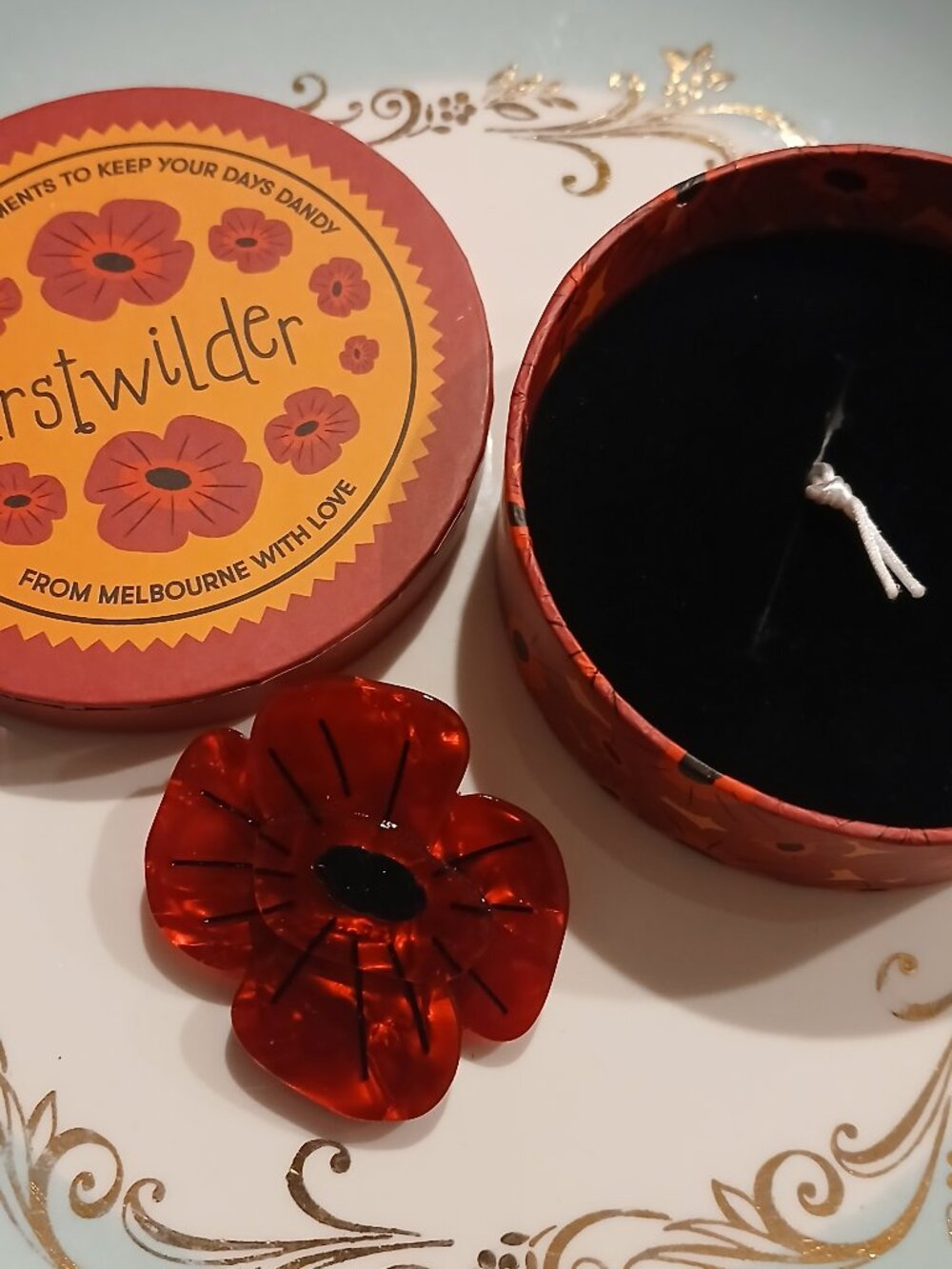 Erstwilder Remembrance Poppy Brooch